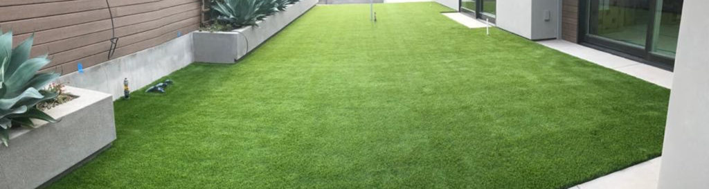 residential artificial lawn installation in California