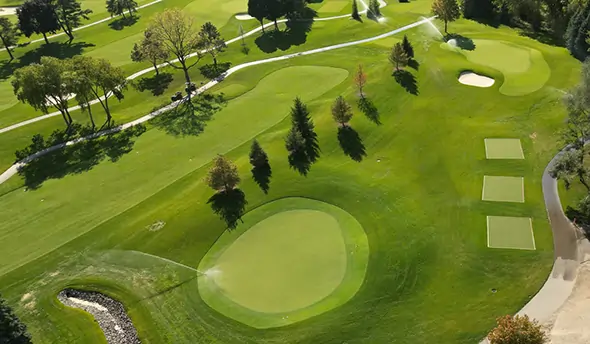 Artificial grass golf course synlawn