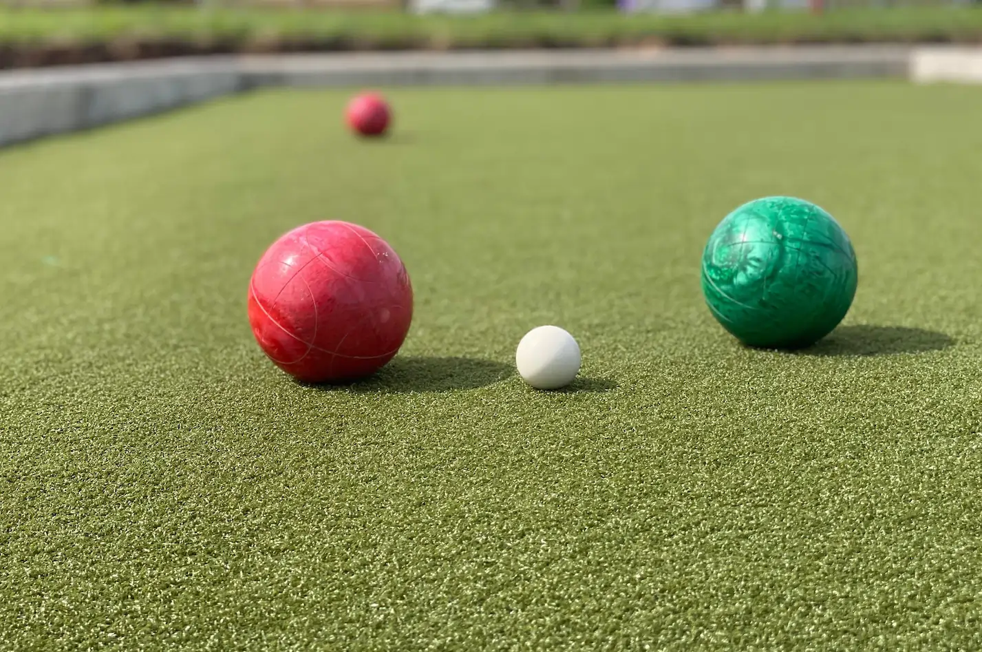 bocce ball court artificial grass lawn