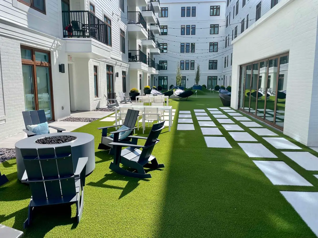 Apartment artificial grass lawn from SYNLawn