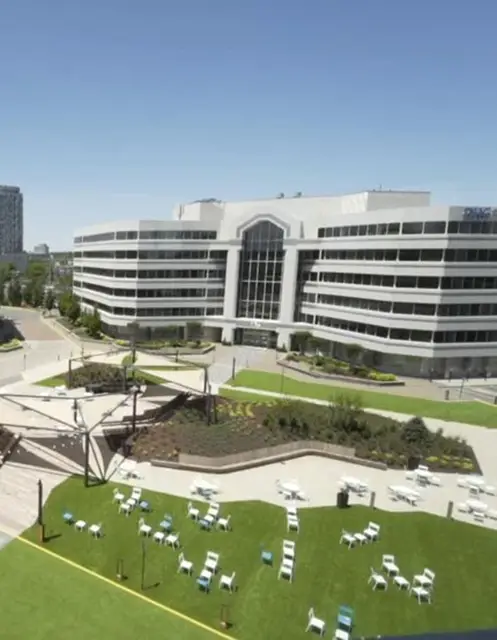 Artificial grass government building installation from SYNLawn